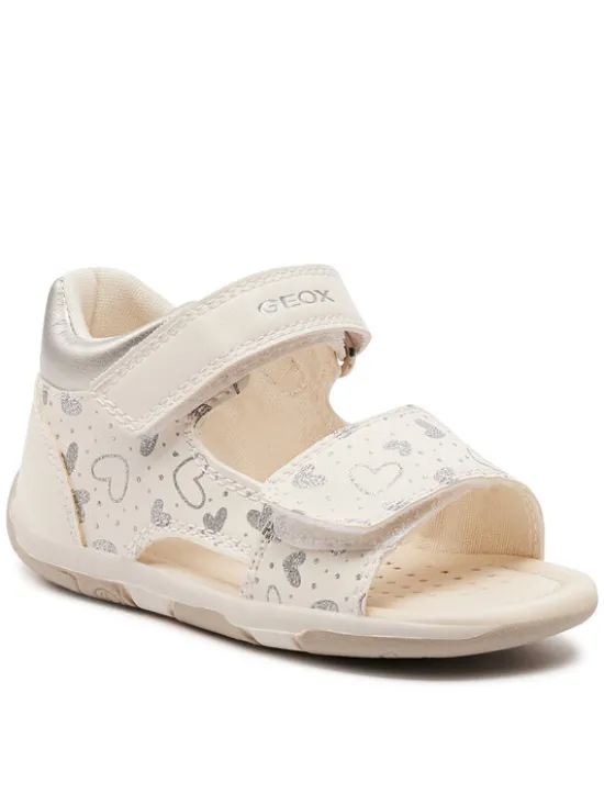 Geox Sandały B Sandal Tapuz Girl B450YA 054AJ C0007 Biały