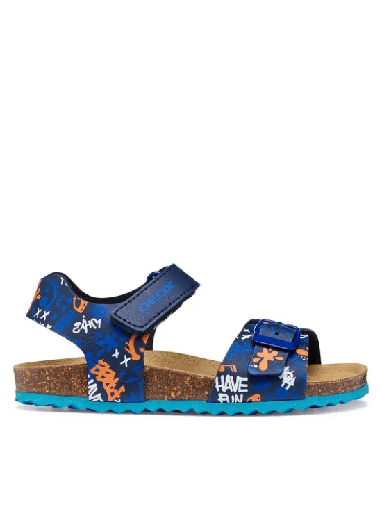 Geox Sandały J Ghita Boy J028LB 06A54 C0693 M Granatowy