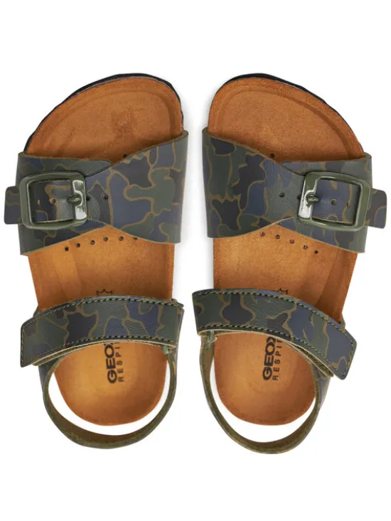 Geox Sandały J Ghita Boy J028LB 00004 C0837 M Khaki