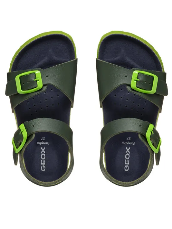 Geox Sandały J Ghita J558LC 0003W C3X2K S Khaki