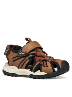 Geox Sandały Jr Borealis J450RB 014ME CD6N6 S Brązowy
