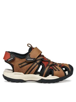 Geox Sandały Jr Borealis J450RB 014ME CD6N6 S Brązowy