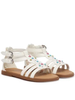 Geox Sandały Jr Sandal Karly J6535D 000BC C0653 S Biały
