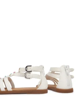 Geox Sandały Jr Sandal Karly J6535D 000BC C0653 S Biały