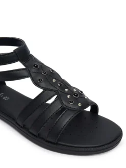 Geox Sandały Jr Sandal Karly J6535D 000BC C9258 D Czarny
