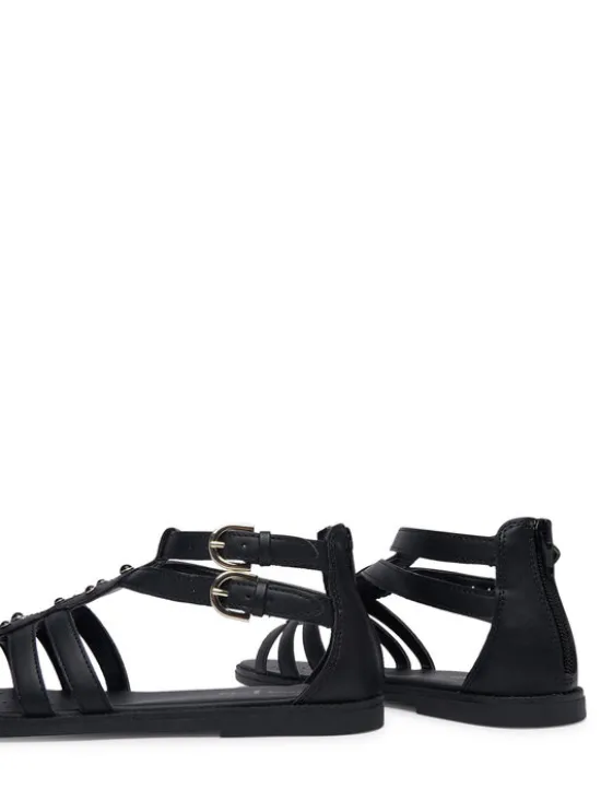 Geox Sandały Jr Sandal Karly J6535D 000BC C9258 D Czarny