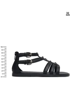 Geox Sandały Jr Sandal Karly J6535D 000BC C9258 S Czarny