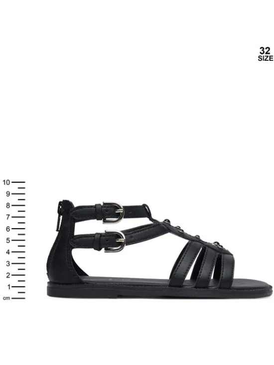 Geox Sandały Jr Sandal Karly J6535D 000BC C9258 S Czarny