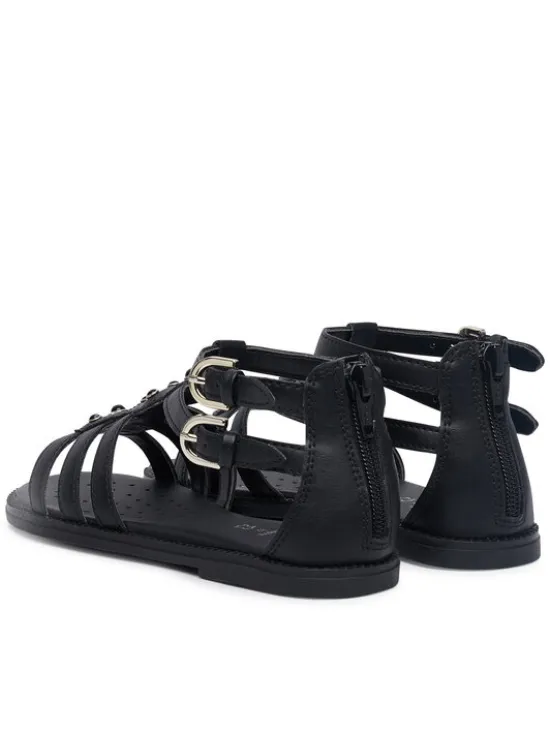 Geox Sandały Jr Sandal Karly J6535D 000BC C9258 S Czarny