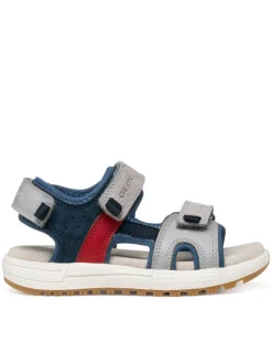 Geox Sandały J Sandal Alben Boy J35AVA 01522 C1F4W M Szary
