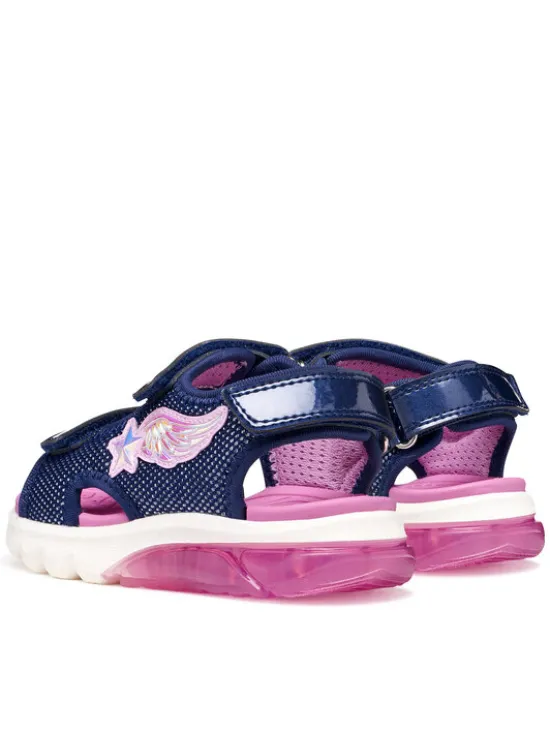 Geox Sandały J Sandal Ciberdron G J55MWA 0ASKN C0694 D Granatowy