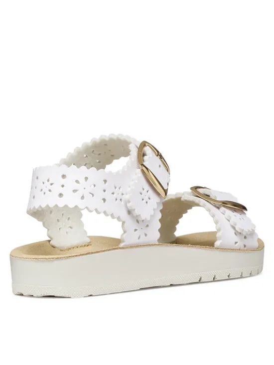 Geox Sandały J Sandal Costarei Gi J65EAA 000BC C1000 S Biały