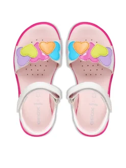 Geox Sandały J Sandal Joyfoot Gir J65P1D 000BC C0653 M Biały