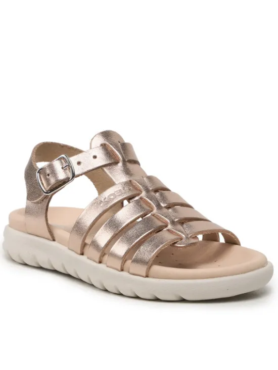 Geox Sandały J Sandal Soleima Gir J35GSB000CFC7018 M Złoty