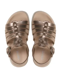 Geox Sandały J Sandal Soleima Gir J35GSB000CFC7018 M Złoty