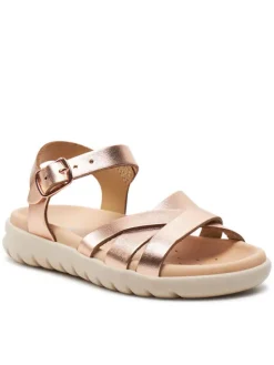 Geox Sandały J Sandal Soleima Gir J45GSA 000CF C7018 M Różowe złoto