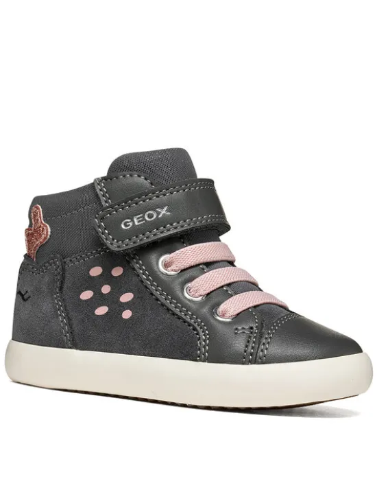 Geox Sneakersy B Gisli Girl B661MA 022BC C9002 S Szary ciemny