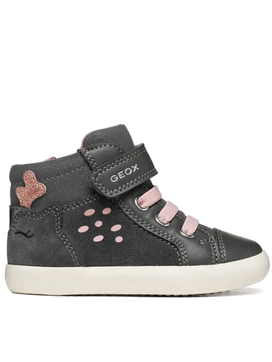 Geox Sneakersy B Gisli Girl B661MA 022BC C9002 S Szary ciemny