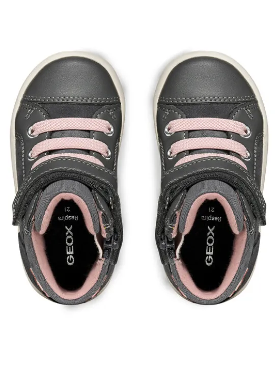 Geox Sneakersy B Gisli Girl B661MA 022BC C9002 S Szary ciemny