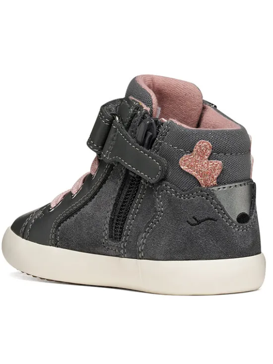 Geox Sneakersy B Gisli Girl B661MA 022BC C9002 S Szary ciemny
