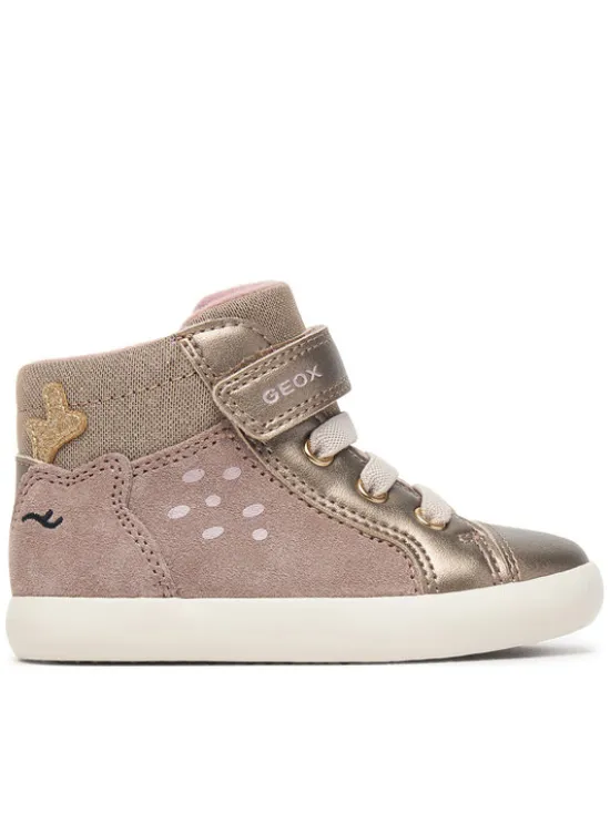 Geox Sneakersy B Gisli Girl B661MA 022NF C5005 M Beżowy ciemny