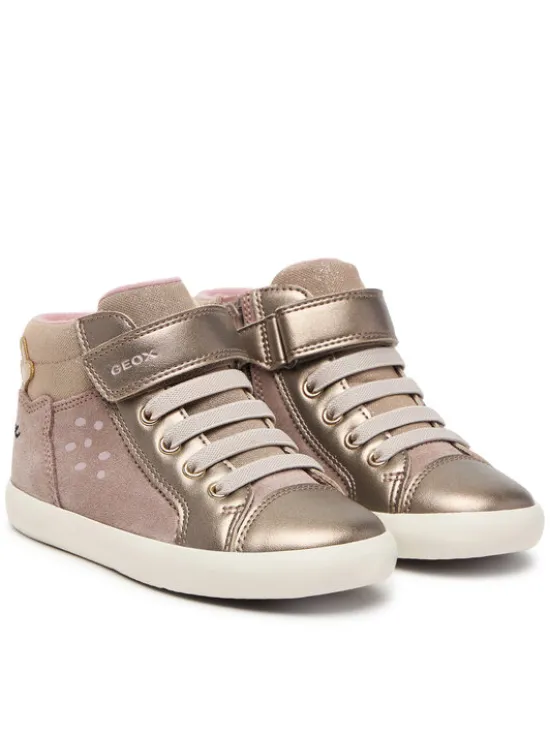 Geox Sneakersy B Gisli Girl B661MA 022NF C5005 S Beżowy ciemny