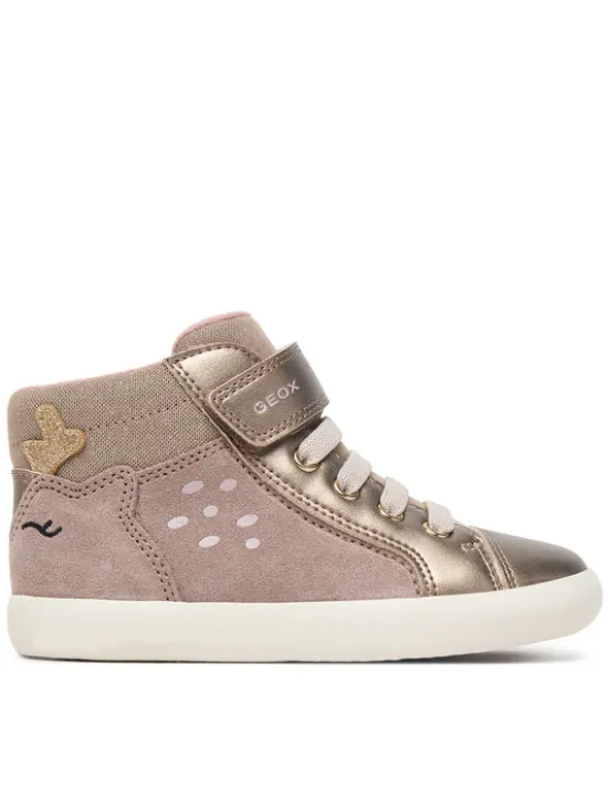Geox Sneakersy B Gisli Girl B661MA 022NF C5005 S Beżowy ciemny