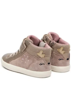 Geox Sneakersy B Gisli Girl B661MA 022NF C5005 S Beżowy ciemny