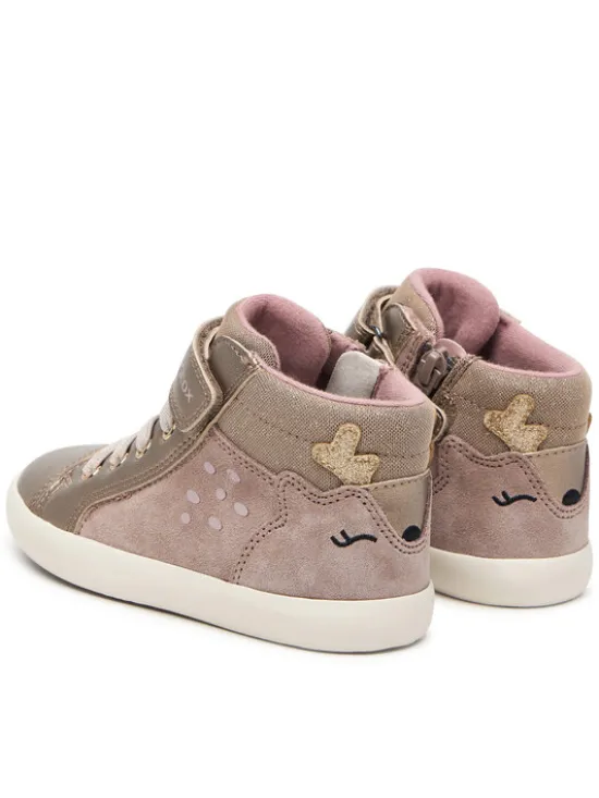 Geox Sneakersy B Gisli Girl B661MA 022NF C5005 S Beżowy ciemny