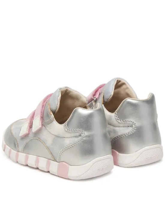 Geox Sneakersy B Iupidoo Girl B3558A 0AS54 C0566 Srebrny