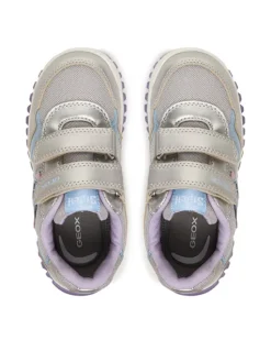 Geox Sneakersy B Lightyloo Girl B6561C 0AJAS C1316 Srebrny