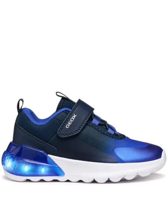Geox Sneakersy J Activart Illuminus J56LYA 02A9J C4226 S Granatowy
