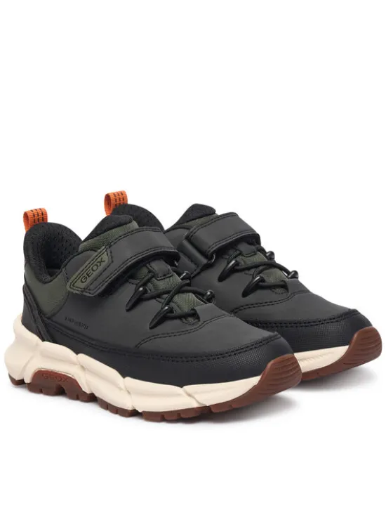 Geox Sneakersy J Flexyper Plus Boy B Abx J56LCA 0MEFU C0033 M Zielony ciemny
