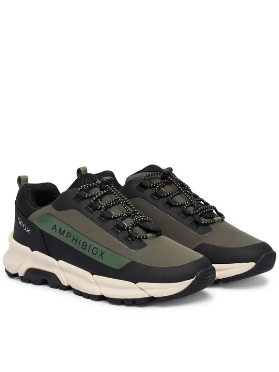 Geox Sneakersy J Flexyper Plus Boy B Abx J46LCC 0FU50 C0498 S Zielony ciemny