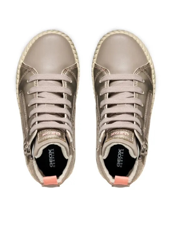 Geox Sneakersy J Mirroless Girl J46MNA 0AUAJ C5005 S Beżowy