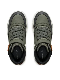 Geox Sneakersy J Perth Boy J367RF 0MEMS C3009 M Zielony ciemny