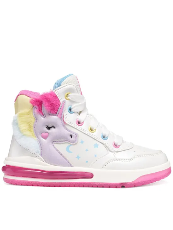 Geox Sneakersy J Sketlite Girl J66NWA 0NFKN C0653 M Biały