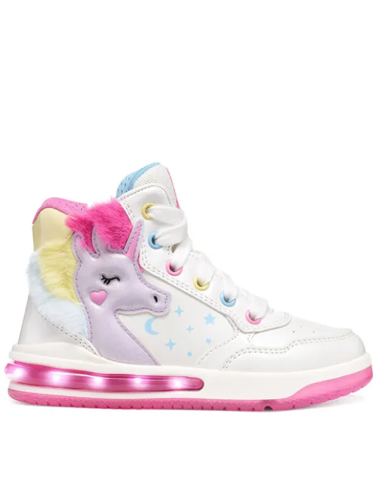 Geox Sneakersy J Sketlite Girl J66NWA 0NFKN C0653 M Biały