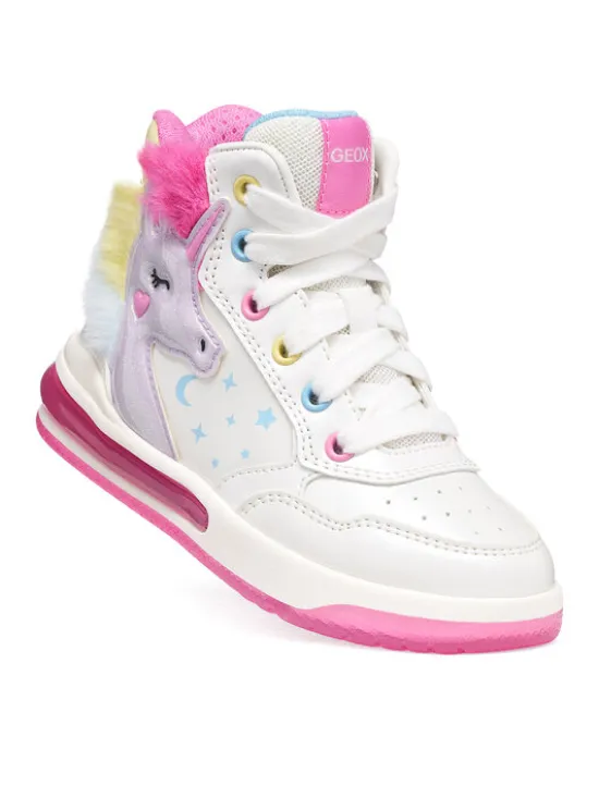 Geox Sneakersy J Sketlite Girl J66NWA 0NFKN C0653 M Biały