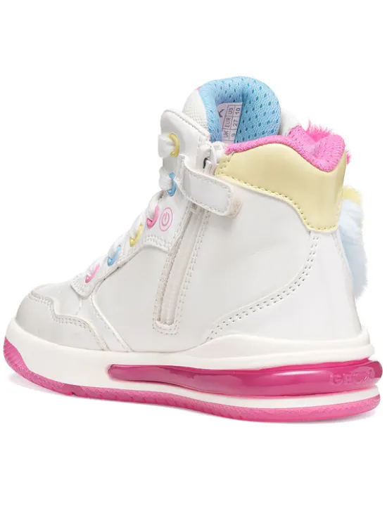 Geox Sneakersy J Sketlite Girl J66NWA 0NFKN C0653 M Biały