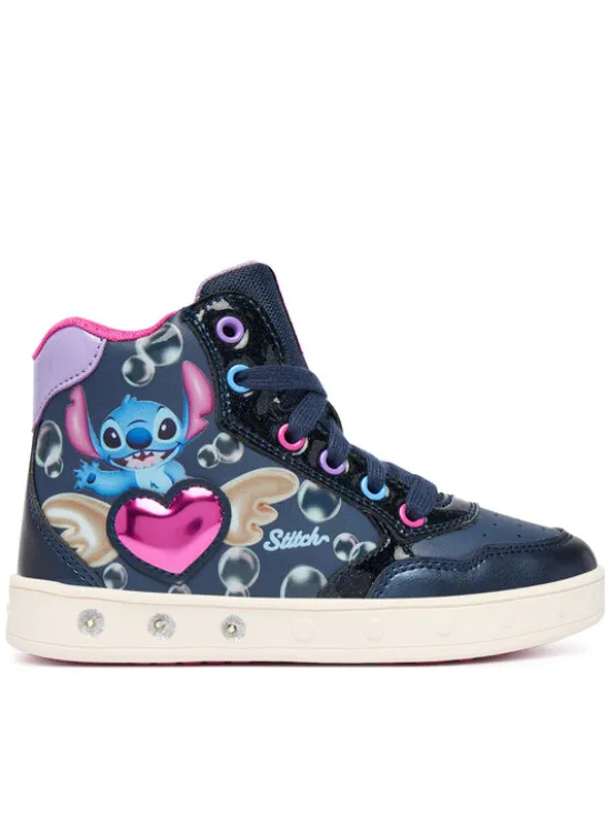 Geox Sneakersy J Skylin Girl J668WE 054AJ C4268 S Granatowy