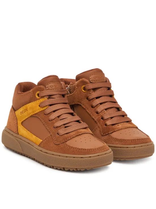 Geox Sneakersy J Theleven Boy J46LDC 05422 C6689 M Brązowy