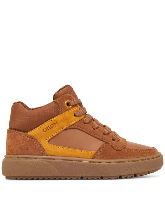 Geox Sneakersy J Theleven Boy J46LDC 05422 C6689 M Brązowy