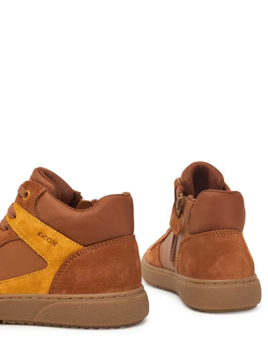 Geox Sneakersy J Theleven Boy J46LDC 05422 C6689 D Brązowy
