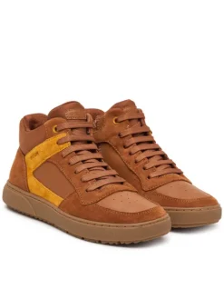 Geox Sneakersy J Theleven Boy J46LDC 05422 C6689 D Brązowy