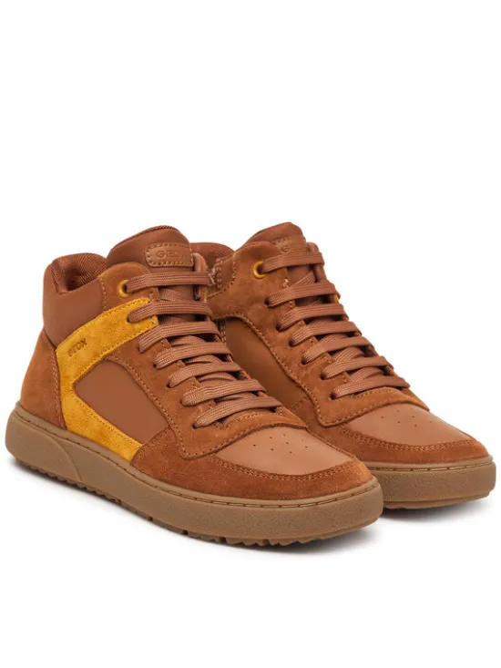 Geox Sneakersy J Theleven Boy J46LDC 05422 C6689 D Brązowy