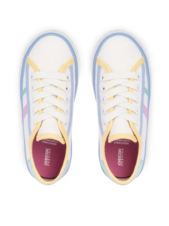 Geox Tenisówki J Gisli Girl J454NF 00010 C1372 S Biały