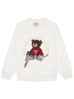 Guess Bluza H5YJ00 KAX74 Biały Oversize