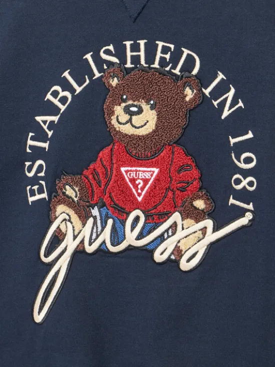 Guess Bluza H5YJ00 KAX74 Granatowy Oversize