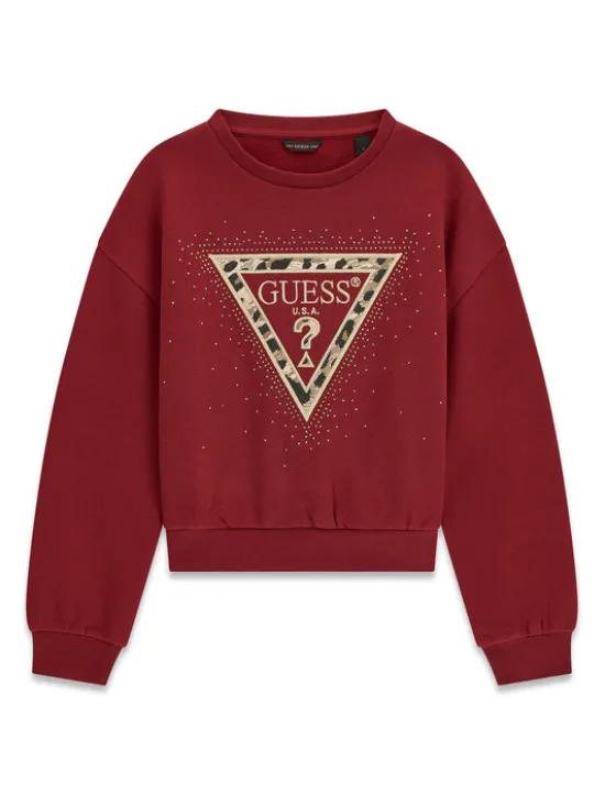 Guess Bluza J6BQ07 K6093 Bordowy Regular Fit